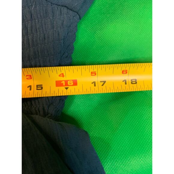 Torrid Dress Size 1X 14-16 Dark Blue Chambray Long Sleeve Smoked Peasant - Picture 10 of 10